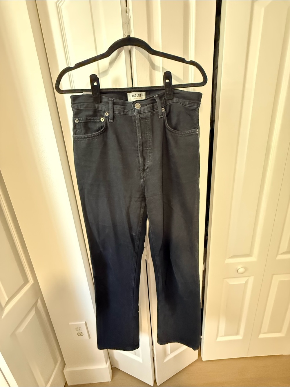 Agolde Black High-Rise Jeans